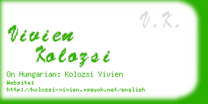 vivien kolozsi business card